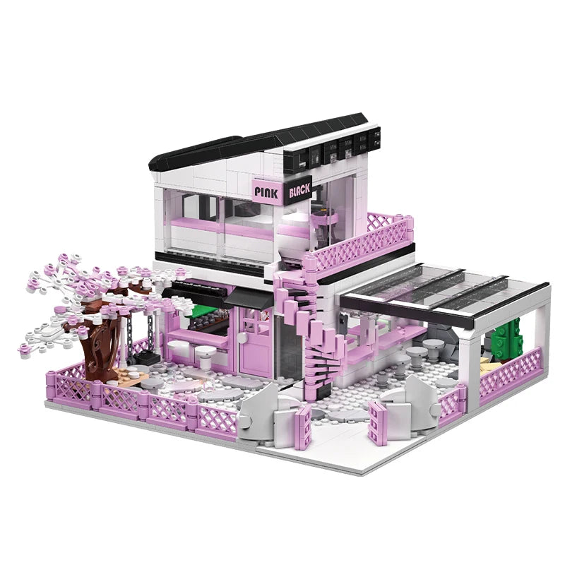 2024 Japanese Style Hut Series Building Blocks Street View House Assembly Model Ornaments Birthday Gifts for Boys and Girls