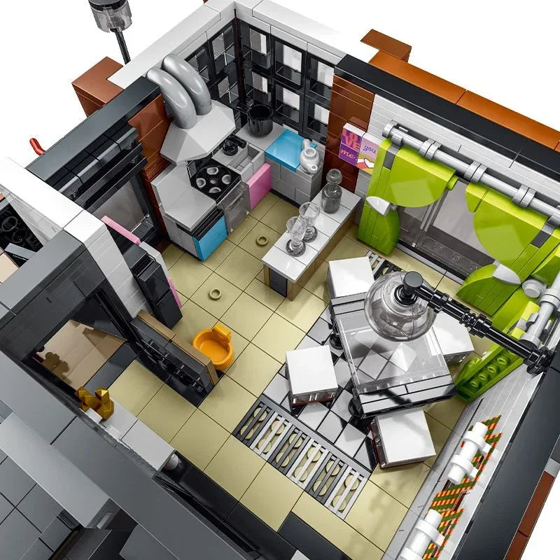 CUBE Villa modular House Buildings Sets, City Apartment Street Scene 3443PCS Model Modular Buildings Blocks Gift for Adults Kids