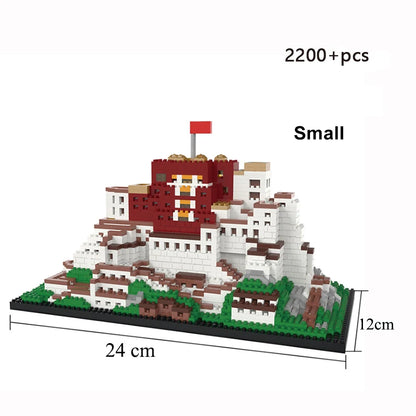 10000pcs Bricks Potala Palace 3D Plastic Model Architecture Micro Bricks for Adults Building Blocks Toy Kits Assemble Decoration