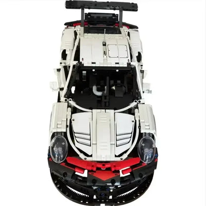 Technical 1580Pcs 911RSR Race Sport Car Model Building Block Remote Control Car Motor Or LED Lights Vehicle Brick Toy Adult Gift