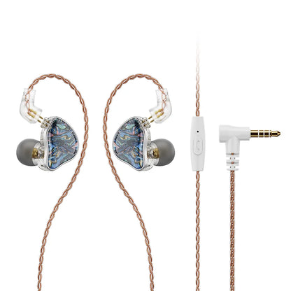 NICEHCK DB2 Microphone HiFi Music Earphone 1DD+1BA Hybrid Dual Driver In Ear Earbud Monitor Detachable 0.78 2Pin Connector IEM