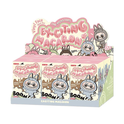 Labu macaroon sits on the party's black rubber face surprise blind box Labu 1st generation 2nd generation 3 plush doll gift.