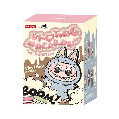 Labu macaroon sits on the party's black rubber face surprise blind box Labu 1st generation 2nd generation 3 plush doll gift.