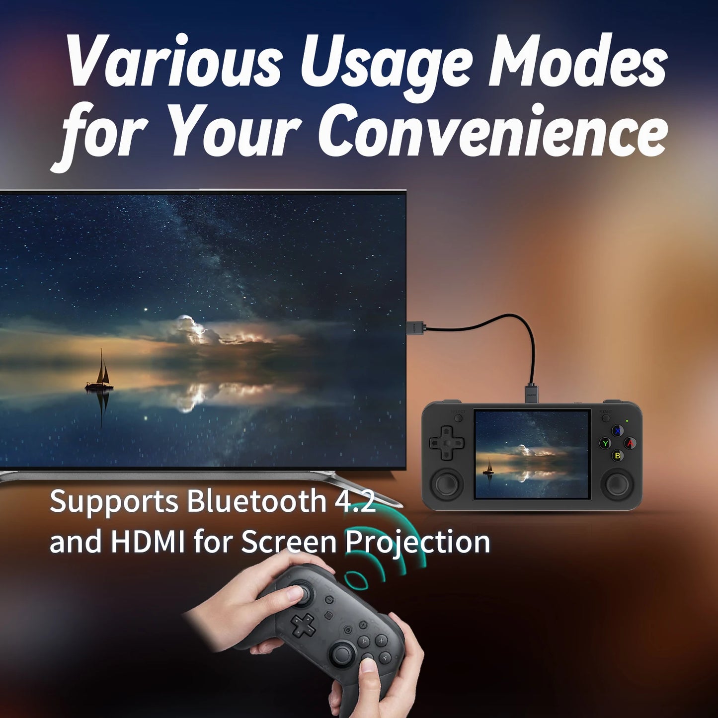 ANBERNIC RG35XX H Retro Handheld Game Video Player Console 3.5Inch IPS full viewing angle H700 quad HD Bluetooth 3300 mAh Gift