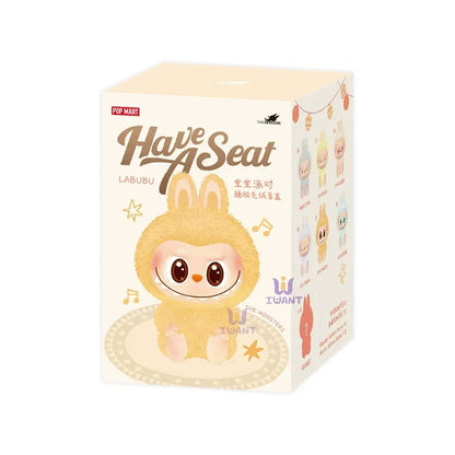 Labu macaroon sits on the party's black rubber face surprise blind box Labu 1st generation 2nd generation 3 plush doll gift.