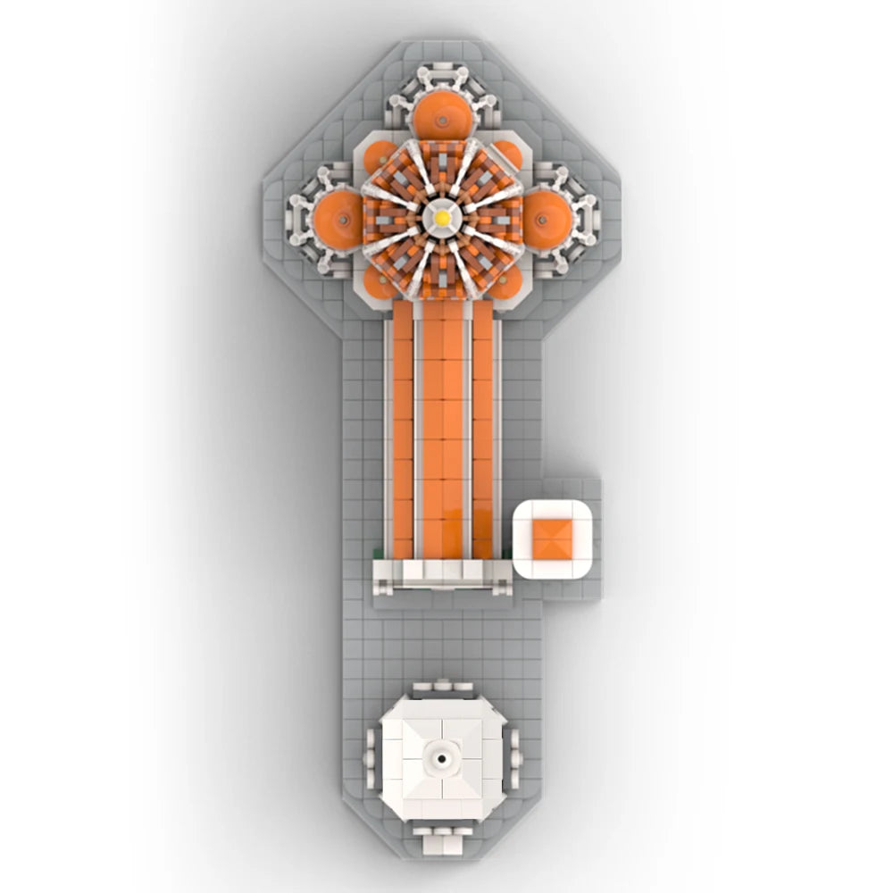 BuildMOC 1:800 Cathedral of Santa Maria del Fiore Building Block Set Iconic Italian Street Architecture Modern Churches Toys