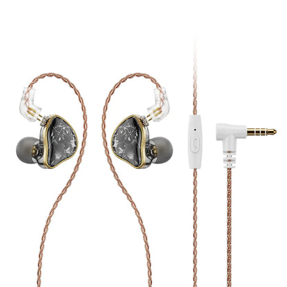 NICEHCK DB2 Microphone HiFi Music Earphone 1DD+1BA Hybrid Dual Driver In Ear Earbud Monitor Detachable 0.78 2Pin Connector IEM