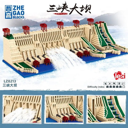 New LEZI Mini Blocks Chinese Style Architecture Castle Palace Tower Building Bricks Fun Toys for Children Gifts Girl Present